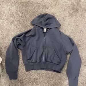 Beyond Yoga Dark Gray Hooded Jacket
